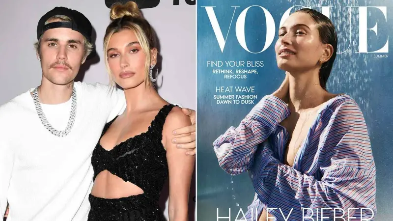 جاستن بيبر يسخر من صورة زوجته هايلي على غلاف "فوغ".. إليكم التفاصيل