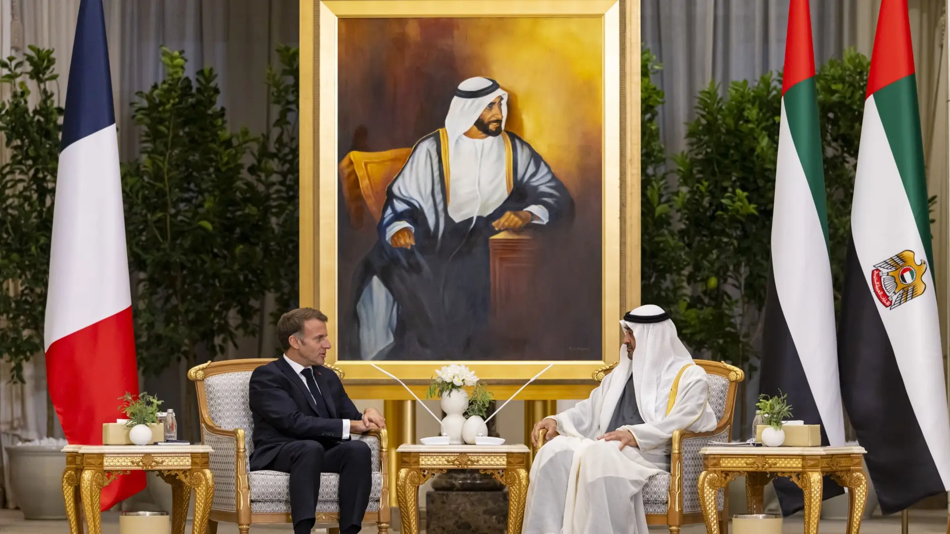 الجانبان أكدا حرصهما على مواصلة دعم التعاون الإماراتي الفرنسي المثمر في المجالات الحيوية (وام) الجانبان أكدا حرصهما على مواصلة دعم التعاون الإماراتي الفرنسي المثمر في المجالات الحيوية (وام)