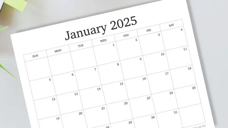 إليك أيام إجازات شهر يناير 2025 في مصر والمواعيد الرسمية لعطلات العام