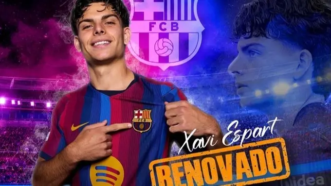 برشلونة يمدد عقد تشافي إسبارت ويؤمن مستقبل موهبته (إكس) برشلونة يمدد عقد تشافي إسبارت ويؤمن مستقبل موهبته (إكس)
