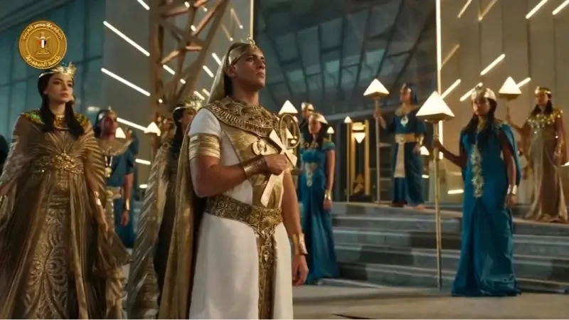 الجندي وفريال.. أبطال مصر الأولمبيون يتألقون في افتتاح المتحف المصري الكبير