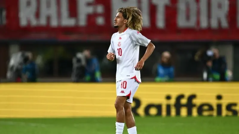 تفاصيل إصابة حنبعل المجبري ومدة غيابه.. حسابات منتخب تونس ترتبك قبل كأس العالم 2026