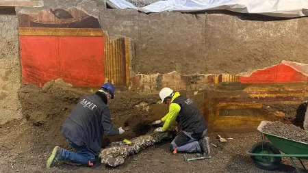 صور - مفاجأة أثرية كبرى في محيط بومبي الإيطالية