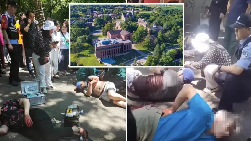 فيديو - طعن 4 أساتذة جامعيين أميركيين في الصين