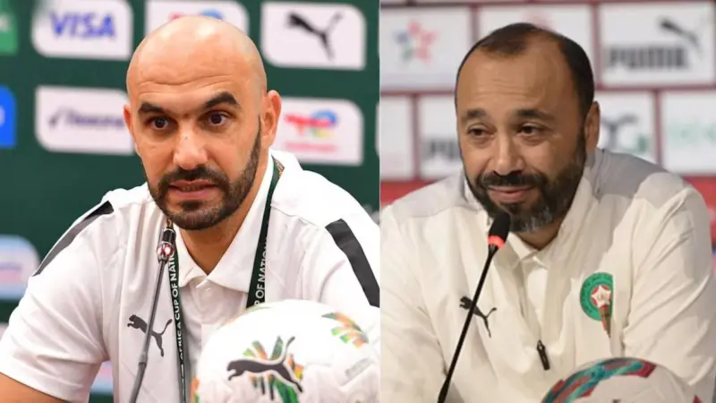 الركراكي والسكتيوي يحضران ديربي الدار البيضاء بين الرجاء والوداد