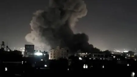 related_news_inside_blogsفيديو - ضربة أميركية بريطانية تستهدف مصنع مسيّرات "حوثي" في اليمن