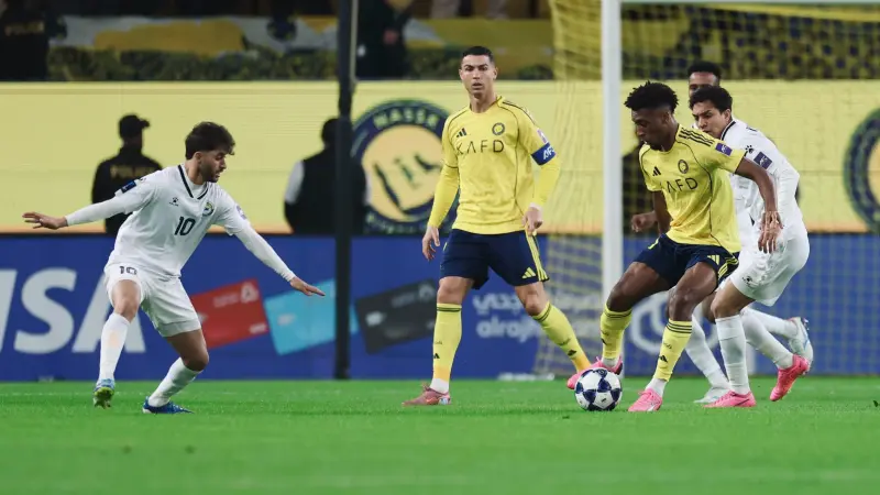 ترتيب مجموعة النصر والزوراء في دوري أبطال آسيا 2.. بصمة رونالدو مفقودة في حفل الأهداف