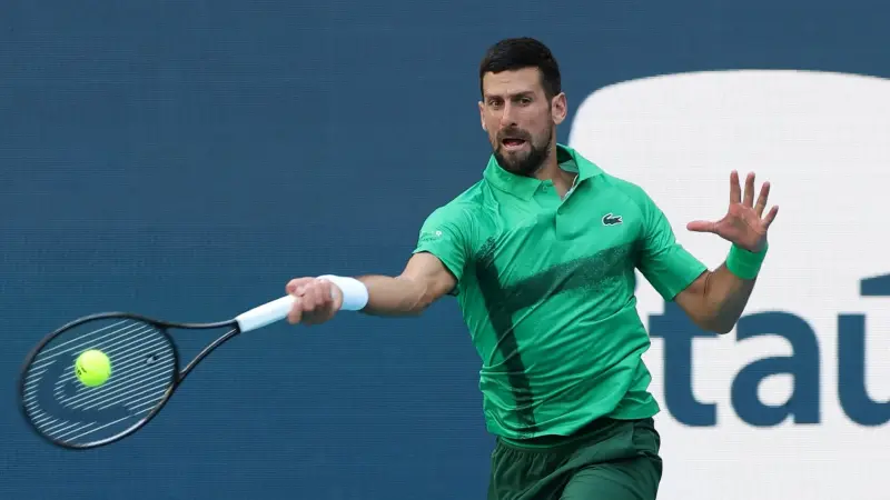 بطولة ميامي للتنس - ديوكوفيتش يحقق رقما قياسيا.. وشفيونتيك تواصل التقدم