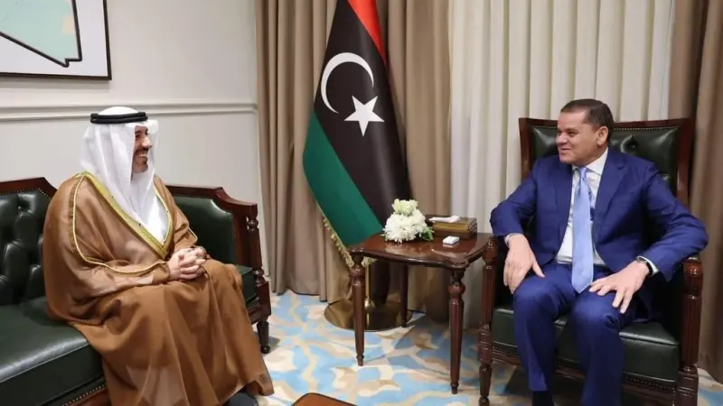 مباحثات بين سفير الإمارات ورئيس حكومة الوحدة الوطنية في ليبيا