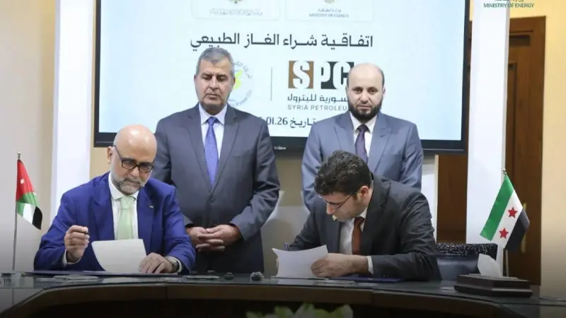 4 ملايين متر غاز يوميا.. تفاصيل اتفاق الطاقة بين سوريا والأردن