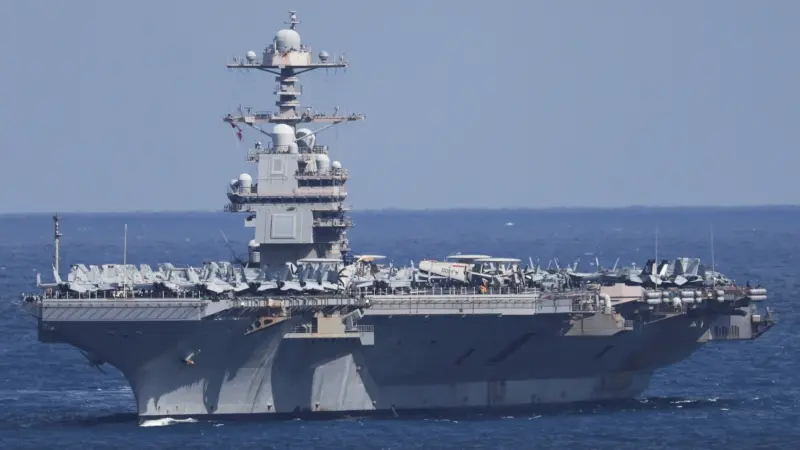 فيديو وصور - "سنتكوم": الحاملة "جيرالد آر. فورد" تواصل عملياتها ضد إيران