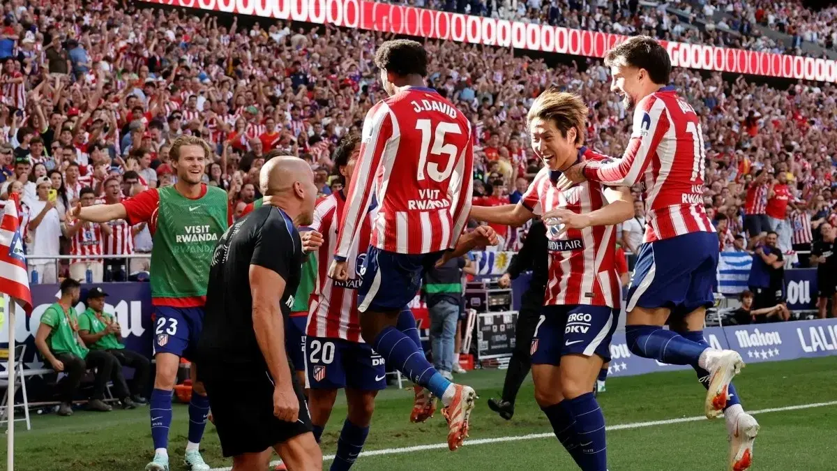 أتليتكو مدريد يحسم ديربي العاصمة الإسبانية (أ ف ب) أتليتكو مدريد يحسم ديربي العاصمة الإسبانية (أ ف ب)