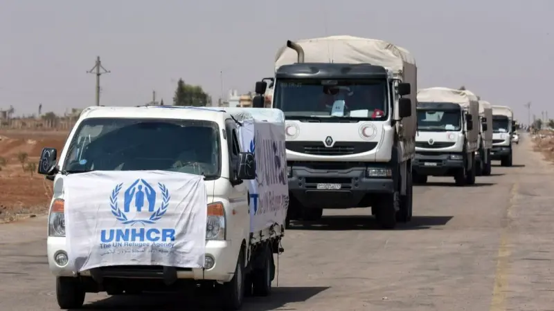 قافلة مساعدات إنسانية جديدة تتجه إلى السويداء