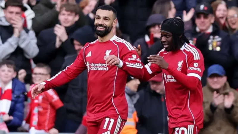 فيديو - محمد صلاح يسجل أول هدف منذ إعلان رحيله عن ليفربول