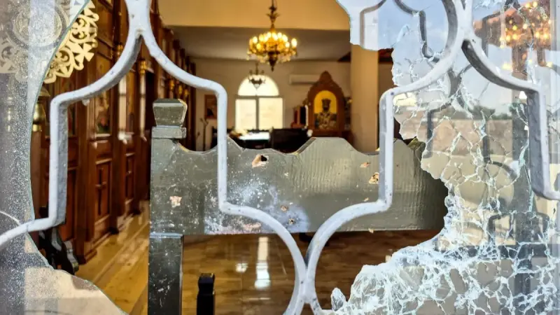 "المصاب واحد".. الحزن يخيم على بلدة حمود الأردنية بعد استهداف كنيسة