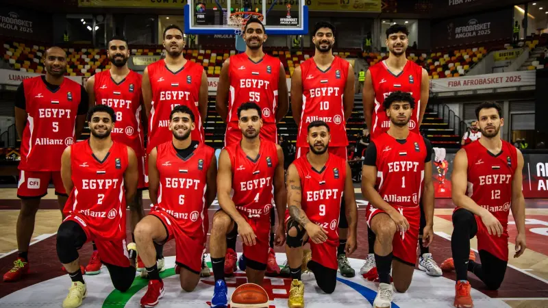 موعد مباراة مصر اليوم ضد السنغال في كأس إفريقيا لكرة السلة "أفروباسكت" 2025 مع القنوات الناقلة