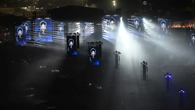 فيديو وصور - حفل مادونا يجذب الآلاف في البرازيل