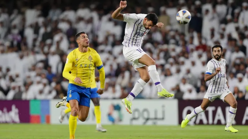 القنوات الناقلة لمباراة النصر ضد العين اليوم في دوري أبطال آسيا للنخبة مع الموعد
