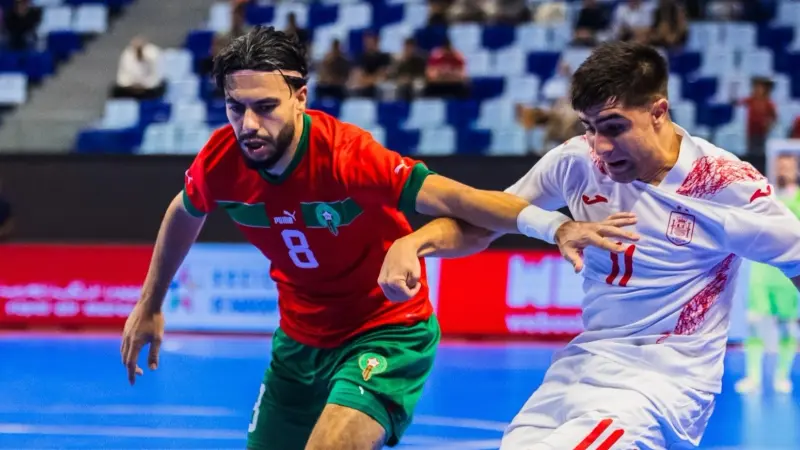 ملخص مباراة المغرب للفوتسال ضد إسبانيا.. أسود الأطلس يقهرون الماتادور