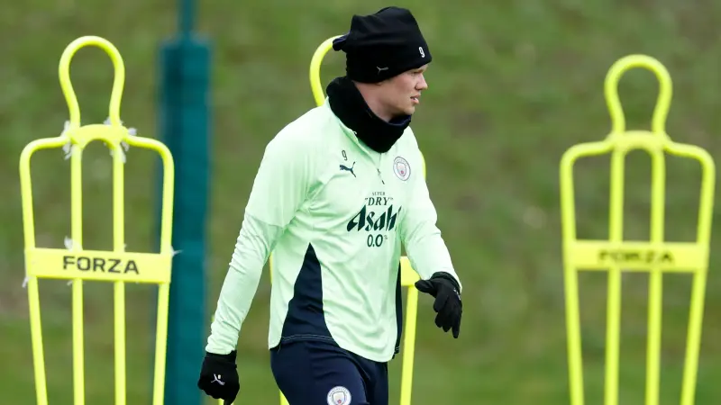 مانشستر سيتي يتلقى أنباء سارة عن مشاركة هالاند أمام ريال مدريد