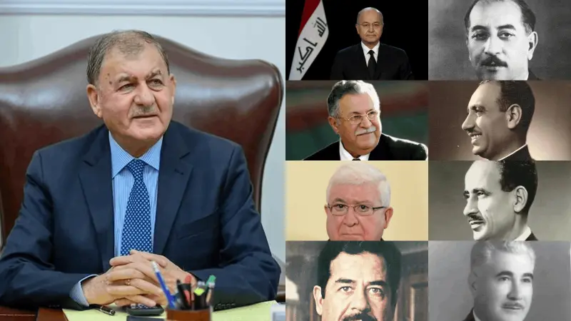 قائمة أسماء رؤساء العراق بالترتيب.. نظرة على التحولات السياسية