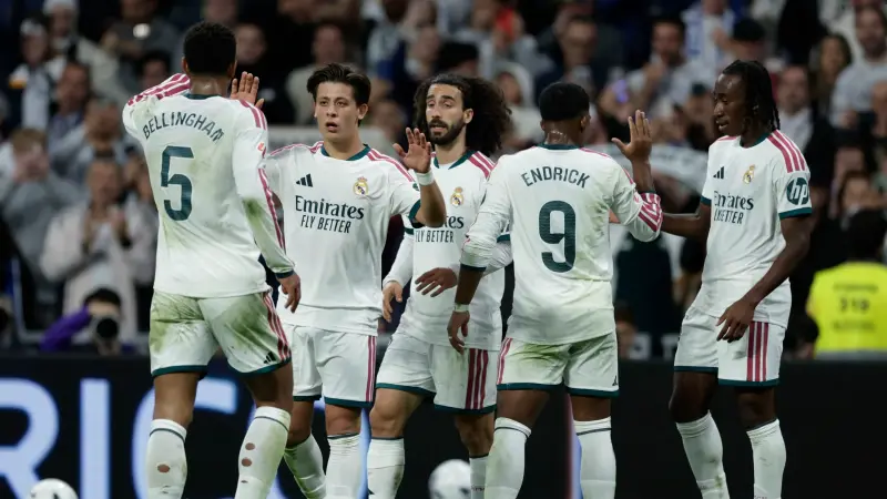نتيجة وملخص أهداف مباراة ريال مدريد ضد إشبيلية اليوم في الدوري الإسباني.. هيمنة ملكية قبل الكلاسيكو