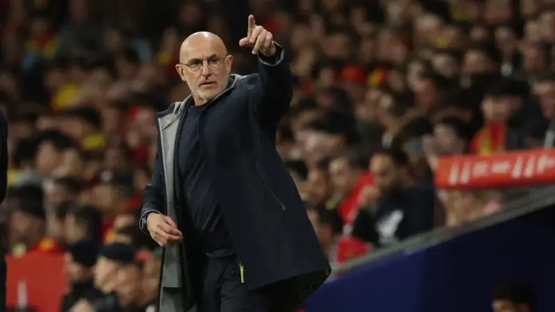 فيديو - مدرب إسبانيا يدخل في جدال مع صحفي بعد التعادل مع مصر.. ما السبب؟