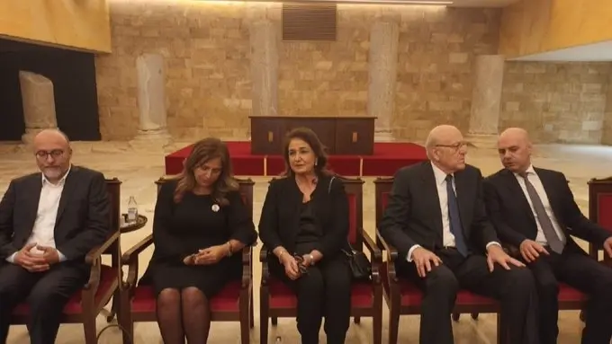 صور - ميقاتي خلال تقديم التعازي بباسكال سليمان: أياد خبيثة تتحرك في لبنان