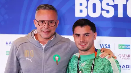 related_news_inside_blogsكأس العالم 2026 - مؤتمر محمد وهبي وبراهيم دياز.. ماذا قالا قبل قمة المغرب مع فرنسا؟