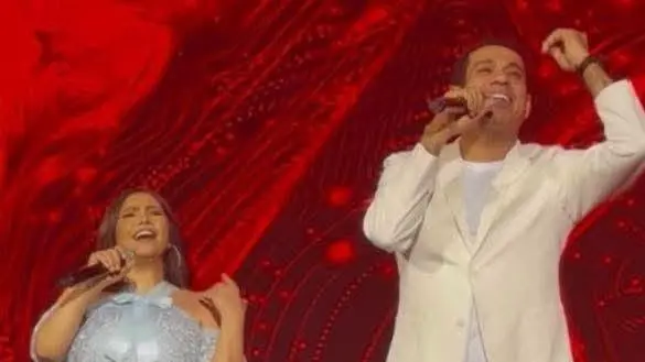 فيديو - محمود الليثي ونجوم الفن يحتفلون بعودة شيرين عبد الوهاب إلى المسرح