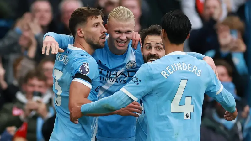 إرلينغ هالاند يعادل رقما قياسيا في تاريخ ديربي مدينة مانشستر