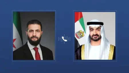 related_news_inside_blogsرئيس دولة الإمارات والرئيس السوري يبحثان هاتفياً علاقات التعاون بين البلدين