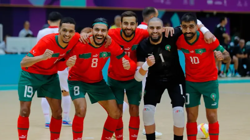 القنوات الناقلة لمباراة منتخب المغرب للفوتسال ضد أفغانستان في دورة ألعاب التضامن الإسلامي 2025 مع الموعد