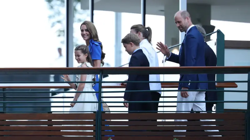 صور - وصول ولي عهد بريطانيا وزوجته لحضور نهائي ويمبلدون بين ألكاراز وسينر