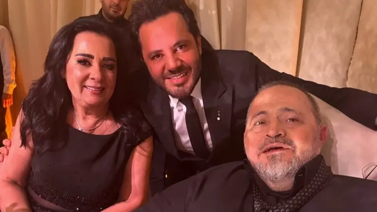 فيديو - بحضور فنانين ومشاهير.. جورج وسوف يحتفي بزفاف نجله