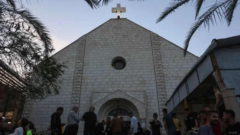 هجوم على كنيسة كاثوليكية في غزة