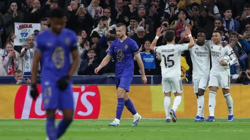 دوري أبطال أوروبا - ريال مدريد يسحق موناكو بـ6 أهداف