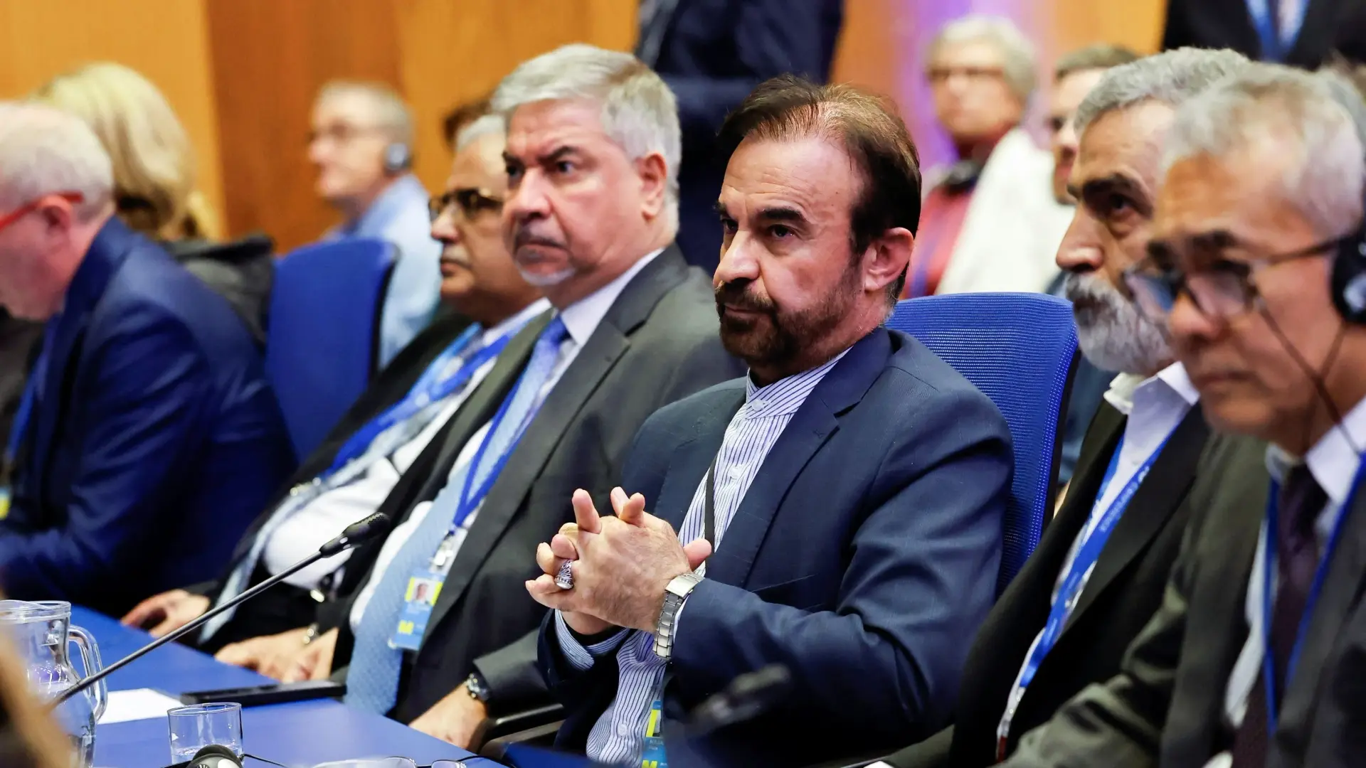 حضور ممثل إيران لدى الوكالة الدولية للطاقة الذرية رضا نجفي (رويترز) حضور ممثل إيران لدى الوكالة الدولية للطاقة الذرية رضا نجفي (رويترز)