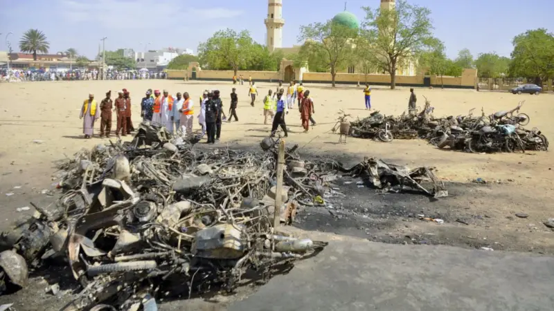 فيديو- 7 قتلى بانفجار في مسجد بشمال شرق نيجيريا