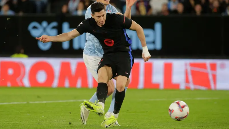 ترتيب هدافي الدوري الإسباني بعد هدفي ليفاندوفسكي ورافينيا ضد سيلتا فيغو