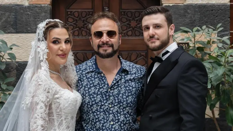 صور - تفاعل واسع مع حفل زفاف شقيقة مكسيم خليل