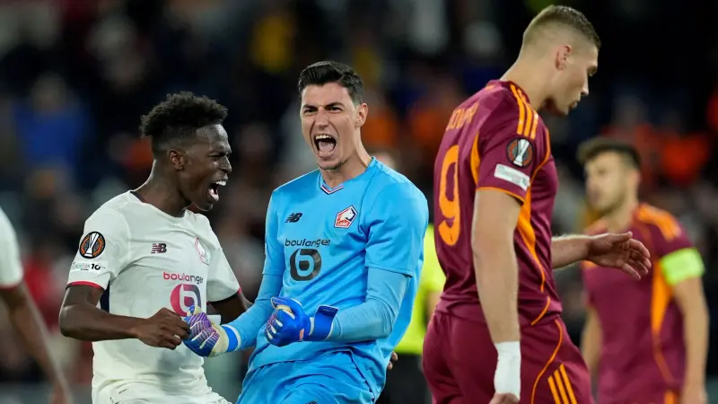 ركلة جزاء ثلاثية التصدي تمنح ليل فوزًا تاريخيًا على روما في اليوروبا ليغ