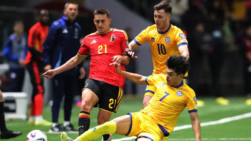 أخبار تصفيات كأس العالم 2026 - تأهل بلجيكا مؤجل بعد التعادل مع كازاخستان