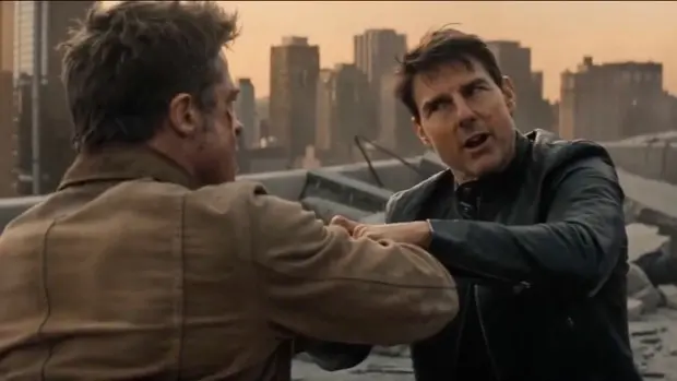 فيديو - توم كروز وبراد بيت يتشاجران بسبب إبستين