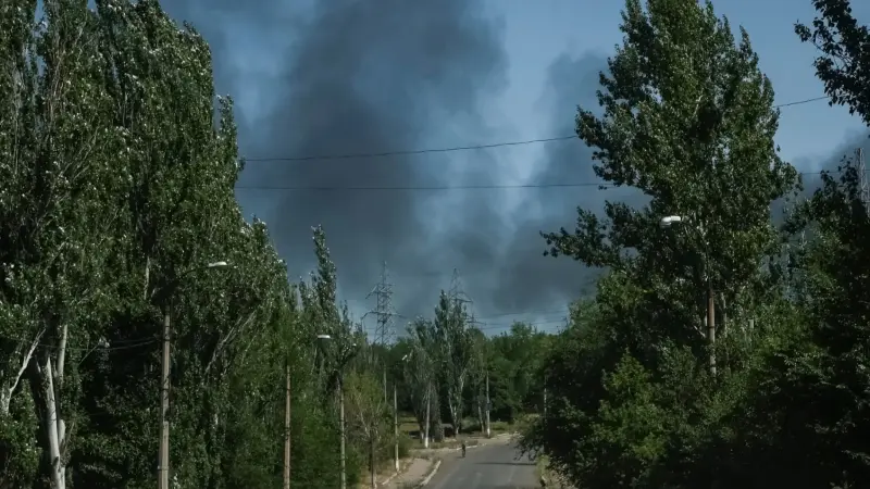 اندلاع حريق في خط أنابيب غاز بشبه جزيرة القرم