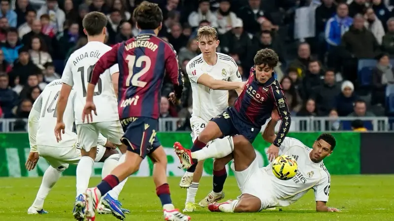الدوري الإسباني - ريال مدريد يعبر ليفانتي في أول انتصار لأربيلوا