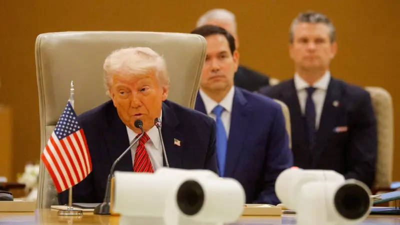 فيديو - ترامب يغادر السعودية متجها إلى قطر