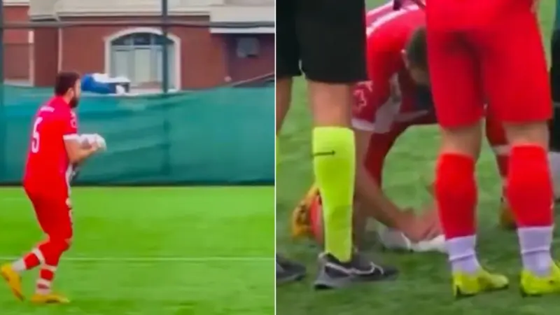 فيديو - لاعب ينعش قلب طائر "نورس" أصابته الكرة في مباراة بتركيا