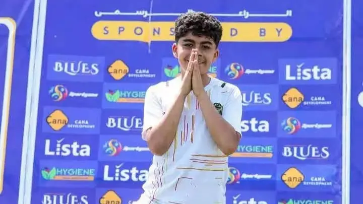 الطفل مكاري يونان لاعب ناشئي الاتحاد السكندري (فيسبوك) الطفل مكاري يونان لاعب ناشئي الاتحاد السكندري (فيسبوك)