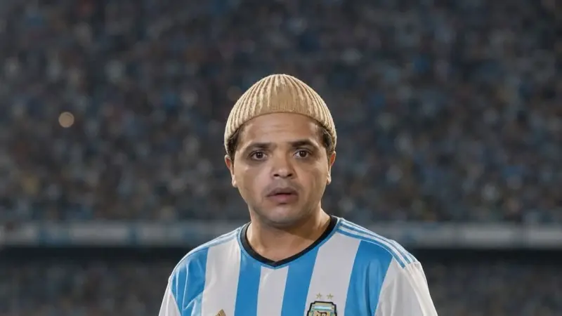 صور - قبل نهائي كأس العالم.. محمد هنيدي يدعم الأرجنتين برسالة ساخرة
